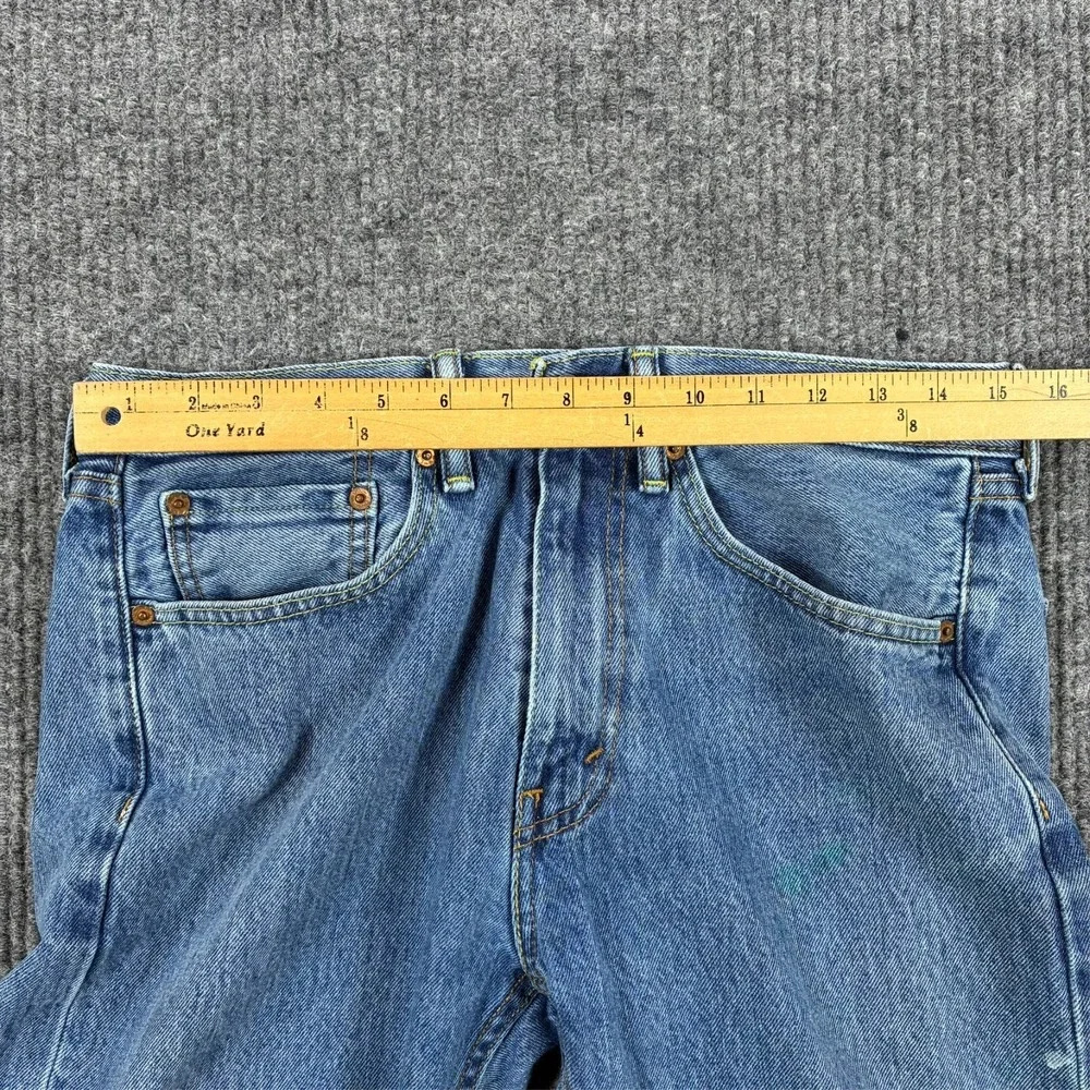 Levis 505 Mens Straight Leg Jeans Size 32x30 Medium Wash Regular Fit Mid Rise